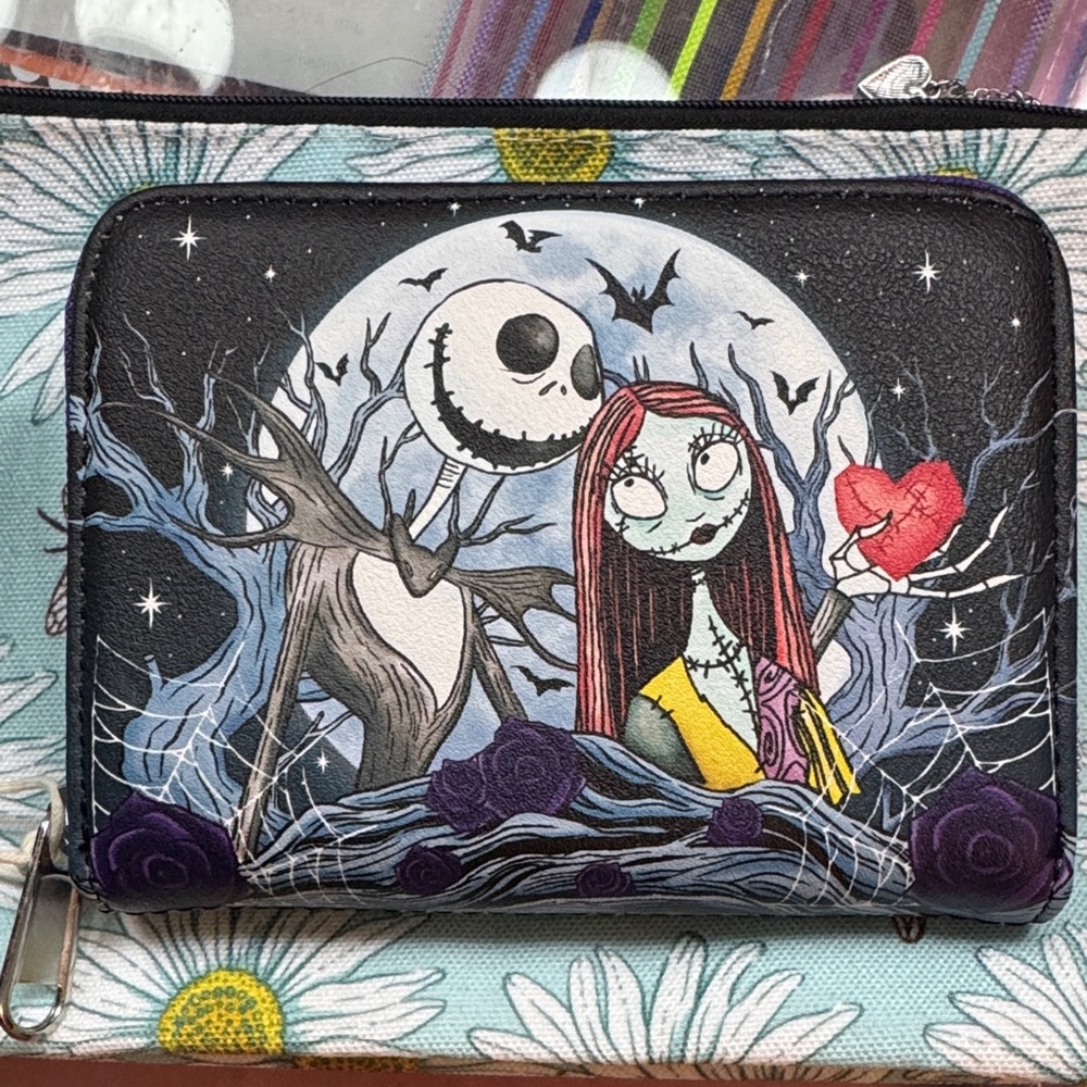 Disney Nightmare Before Christmas Floral Wallet